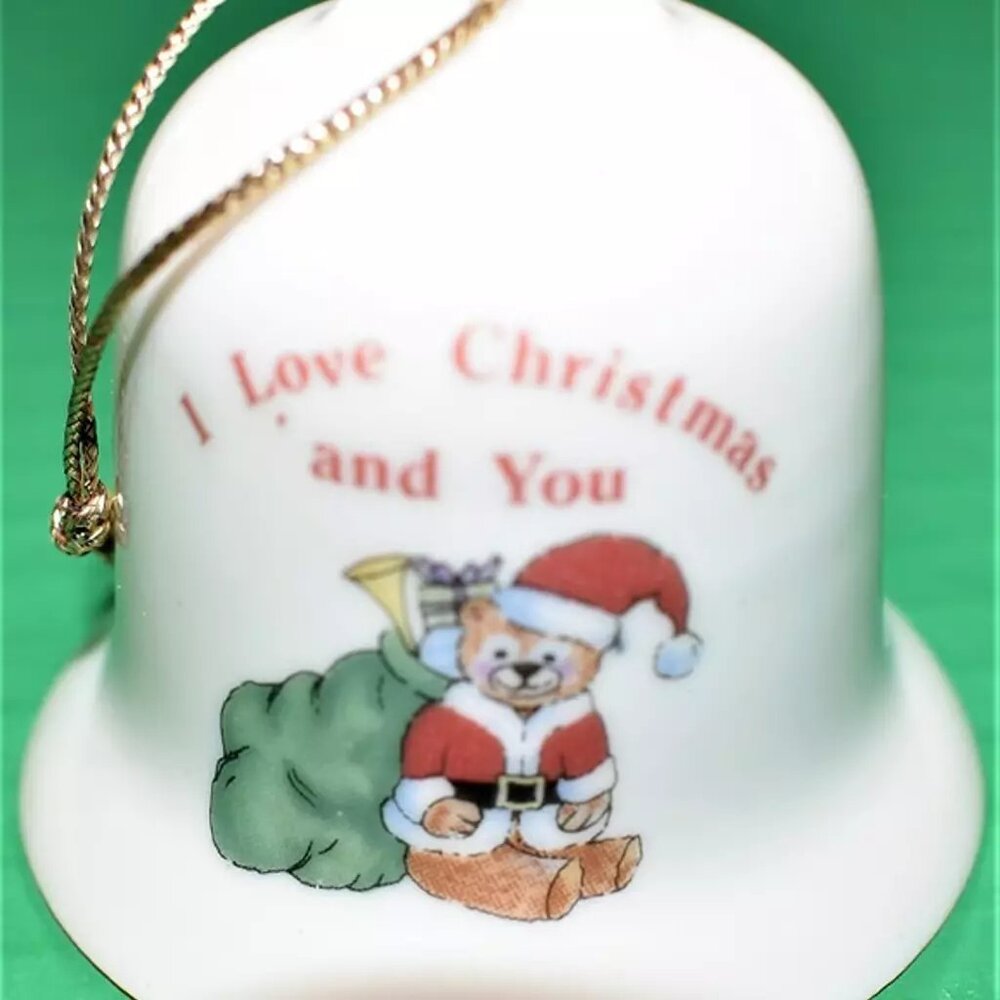 Russ Berrie "I Love Christmas & You" Bell